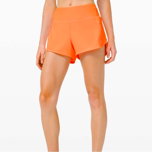 lululemon athletica Pants - Lululemon Speed Up Short Long *4" Updated Fit
Highlight Orange